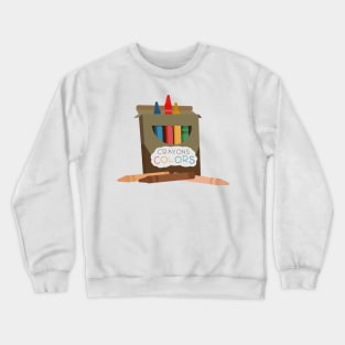 Crayon Colors with Skin Tones Crewneck Sweatshirt